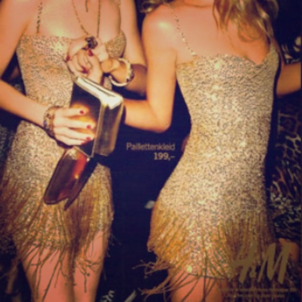 COPY - Roberto Cavalli & H&M sequenced dress